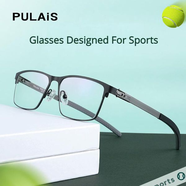 Cadres de lunettes de soleil lunettes de sport myopie Football basket-ball course Anti chute peut correspondre aux lentilles cadre pour les yeux Ultra léger hommes