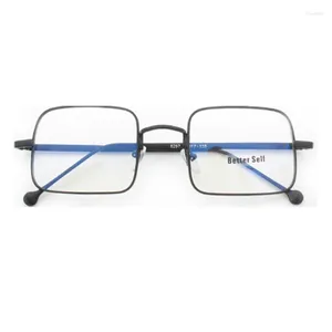 Lunettes de soleil Frames Square Eyeglass Vintage Vintage Men Men Femmes Myopie Optical Eyewear Full Rim Spectacles