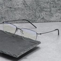Zonnebrilmonturen Vierkant Titanium Lichtgewicht Bril 5509 Voor Mannen Denemarken Merk Designer Brillen Op sterkte Blauw Licht Dames Gafas