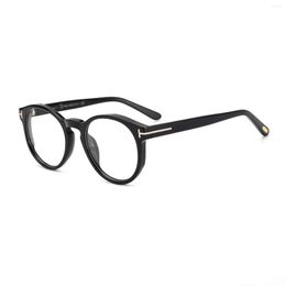 Lunettes de soleil Cadres TF0591 Plein Cadre Plaque Lunettes De Vue Rondes Pour Hommes Et Femmes Plat Lumière Version Coréenne Grands Yeux