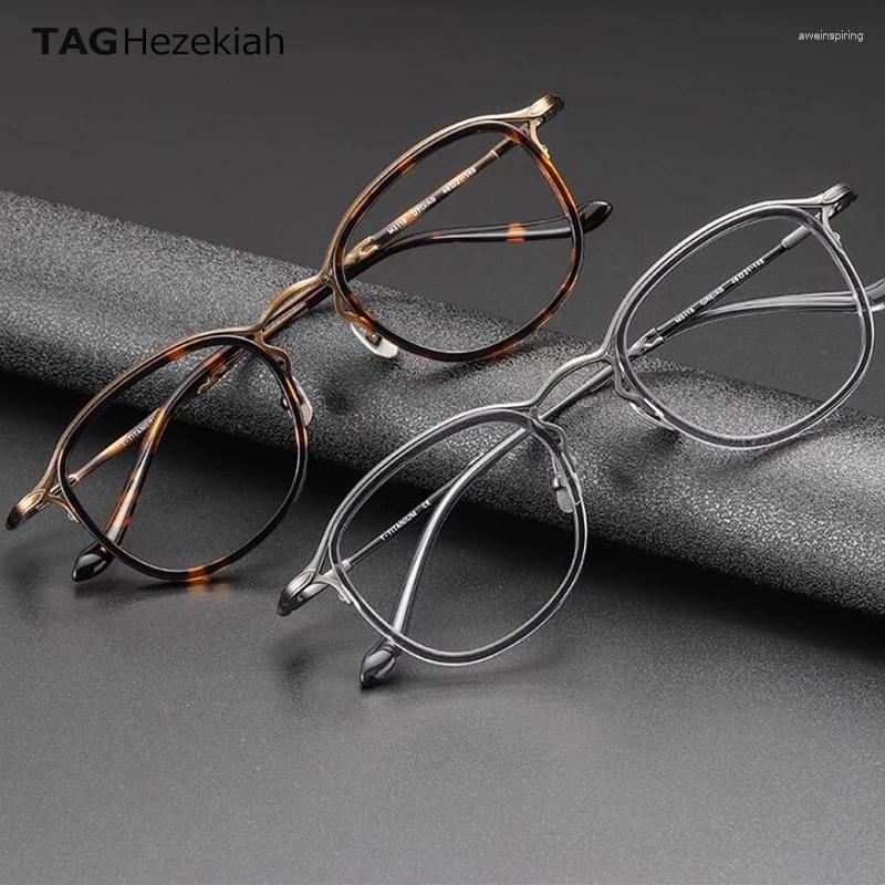 Sunglasses Frames Titanium Progressive Prescription Glasses Men Square Anti Blue Light Pochromic Eyewear Optical Myopia Eyeglasses 3118