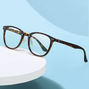 Lunettes de soleil Frames TR-90 Plastic Full Rim Frame Optical Eyeglass Men Femmes Bleu Louilles de blocage Lumière Prescription Eyewear