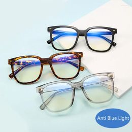Lunettes de soleil Cadres de verres d'ordinateur transparents Cadre des lunettes de carré clair anti-bleu de haute qualité clairement unisexes unisexes lunettes de spectacle de lunettes