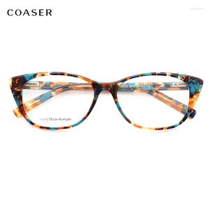 Sonnenbrillenrahmen Trend Vintage Acetat Runde Cateye Tolle Brillengestelle Damen Herren Optische Brillen Stil Designer Brillen