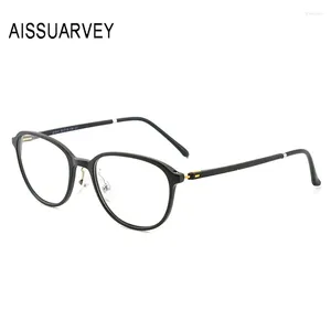 Lunettes de soleil Frames Ultem Round Eyeglasses optiques pour femmes Men de lunettes flexibles Cadre de prescription Eyewear Vintage Goggles Light