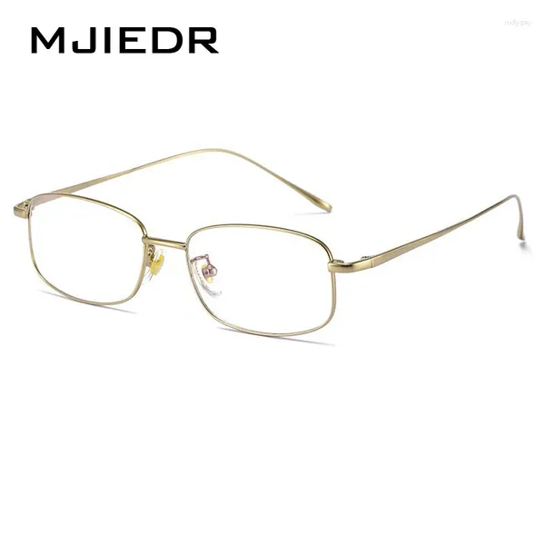 Gafas de sol marcos ultra ligeros titanio puro retro gafas de marco cuadrado de alambre cuadrado de alta calidad anteojos ópticos hechos a mano