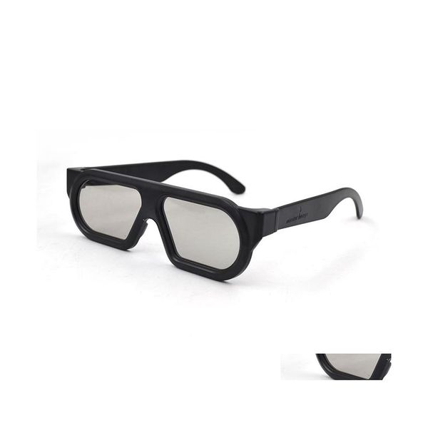 Lunettes de soleil Cadres Unisexe 3D Tv Lunettes Femmes Hommes Polarisées Passives Lunettes Pour Vrais Cinémas Cinéma Cinéma Lunettes L3 Drop Dhtok