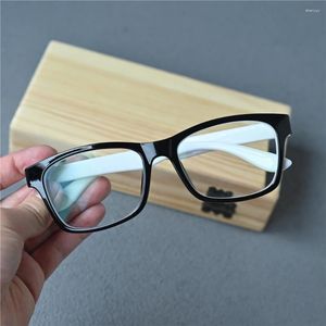 Zonnebrillen Frames Vazrobe 150 mm Oversized Men -bril Vrouwen Zwart witte bril voor recept TR90 Big Face Ultralight Plain