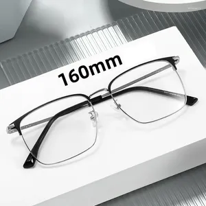 Zonnebrilmonturen Vazrobe 160 mm oversized brillenmontuur Mannen enorme brede glazen mannelijk dik gezicht XXL-bril voor optische sterkte