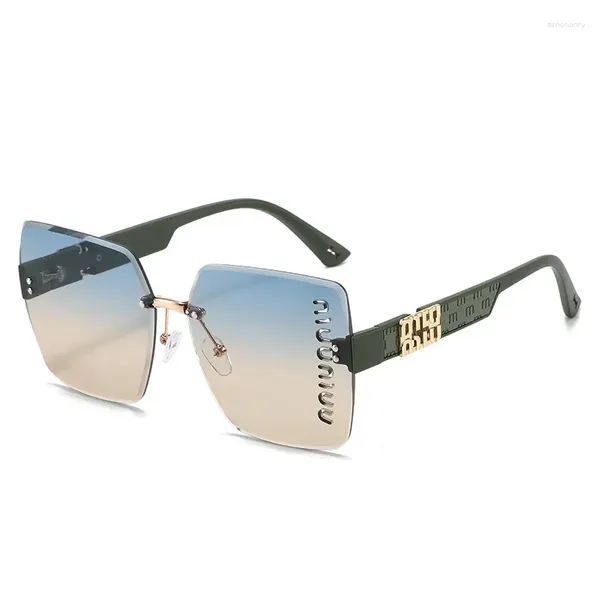 Gafas de sol marcos Verano Fashion Women Men Designer Carta de alta calidad Gastas Sun Giros Giras Damas UV400 Lentes