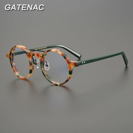 Zonnebrillen frames vintage acetaatglazen frame mannen rond recept myopie optische bril vrouwen retro luxe bril brillen brillen brillen 221111