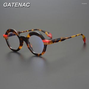 Zonnebrillen frames vintage acetaatglazen frame mannen rond retro recept myopia optische bril vrouwen 2023 brillen brillen