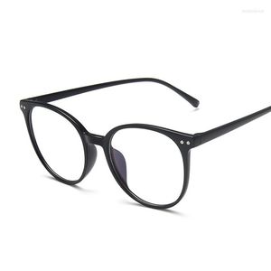 Monturas de gafas de sol, montura de gafas Vintage para mujer, gafas de ordenador a la moda para mujer, luz azul claro, transparente, rosa, negro, plástico