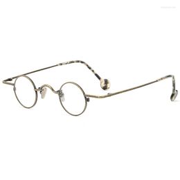 Zonnebrillen frames vintage punk ronde metalen bril bril kleine gouden zilveren brillen retro gesneden legeringsbril