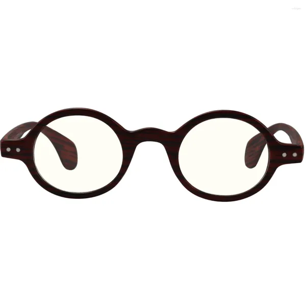 Lunettes de soleil Frames Vintage Retro Round Series Lunes Femmes Femmes Hommes Spectacles optiques Stripes rouges de lunettes