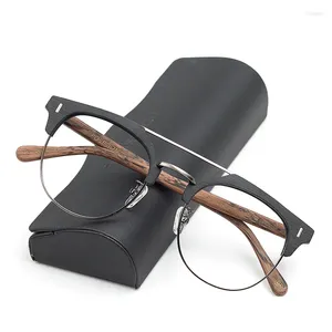 Zonnebril Frames Vintage Houten Bril Mannen Bijziendheid Brillen Recept Brillen Dioptrie Optische Computer Brillen Bril