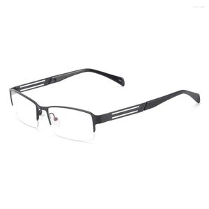 Zonnebrillen frames visionect mannen metaal half rand recept bril frame rechthoekige glazen voor optische lenzen bijziendheid lezen progressief