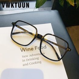 Zonnebrillen frames vwktuun bijziendheid bril vrouwen oog frame oversized vierkante grote klinknagel brillen