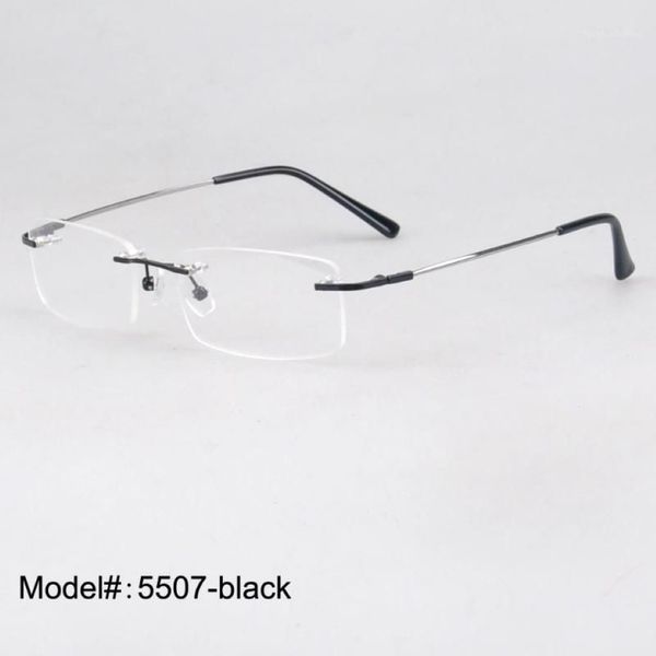 Lunettes de soleil Cadres Whole- 5507 Whole S 50 Pièce / Lot de lunettes optiques à charnière en titane à mémoire sans monture Spectacles12345