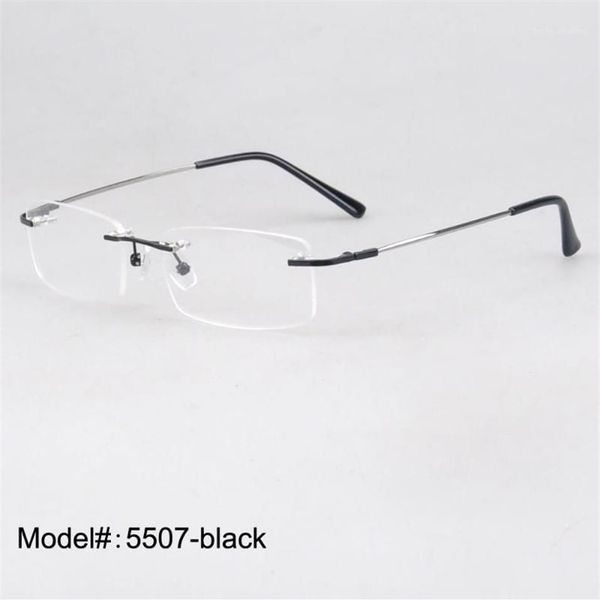 Lunettes de soleil Cadres Whole- 5507 Whole S 50 Pièce / Lot de lunettes optiques à charnière en titane à mémoire sans monture Spectacles1242S