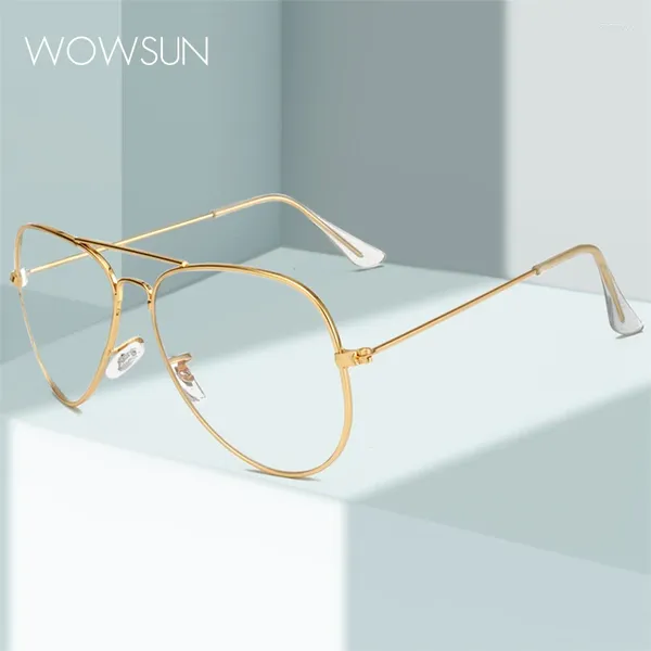Lunettes de soleil Frames Wowsun Metal Femme pour les lunettes de lune