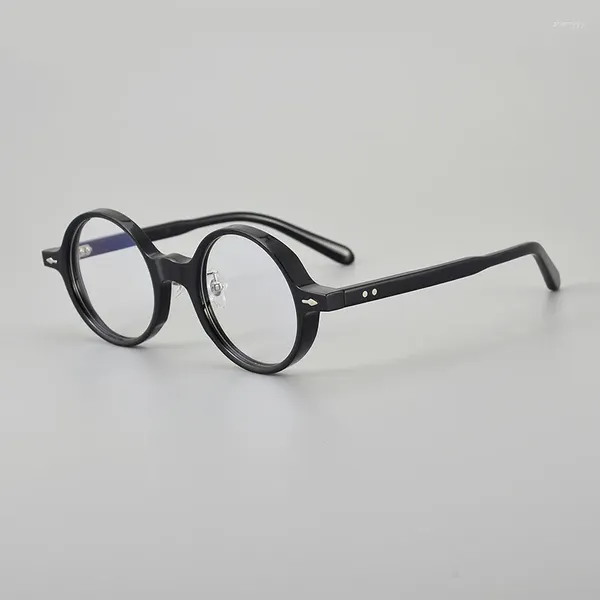 Monturas de gafas de sol WYTThe HENRI Placa ultraligera Moda Marco redondo Tendencia Número de altura Las gafas para miopía se pueden combinar con piezas