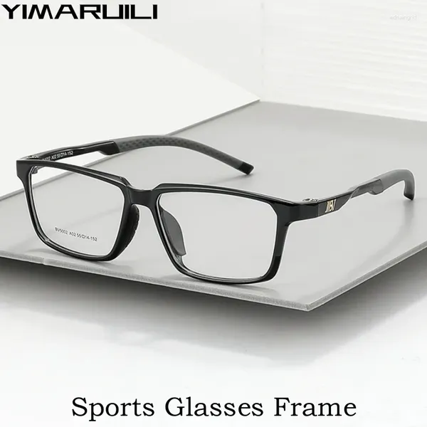 Lunettes de soleil Frames Yimaruili Loupes de basket-ball de basket-ball Anti-collision Running Square Optical Optical Prescription Sports Eyeglass