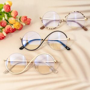 Monturas de gafas de sol Zeelool Chic Metal Oversized Geometric Eyeglasses Frame con lentes transparentes para Mujeres Hombres Flozif OM171265
