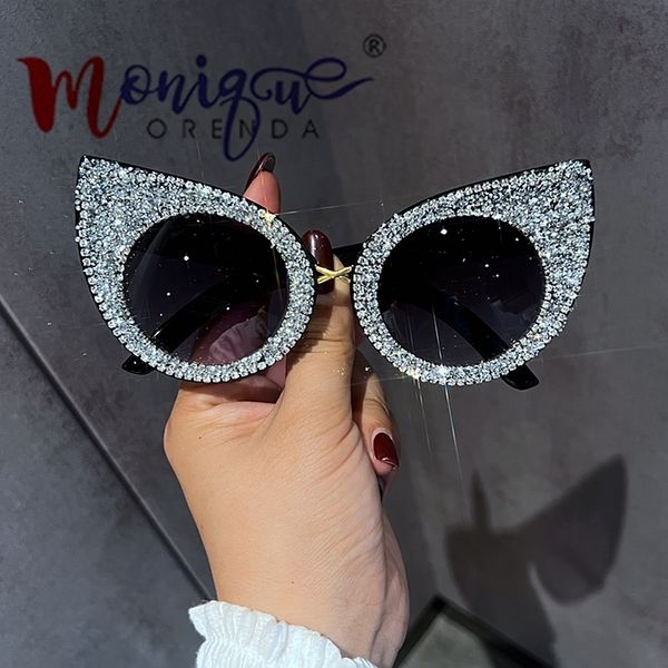 Lunettes de soleil Full Luxury Women Sexy Cat eye Lunettes de soleil Party Fashion Shades for Ladies Eyewear De Sol 230729