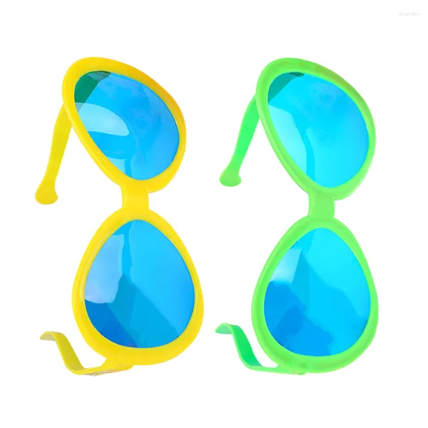 Lunettes de soleil Lunettes drôles Fête portable Fournitures en plastique surdimensionnées Faveurs colorées