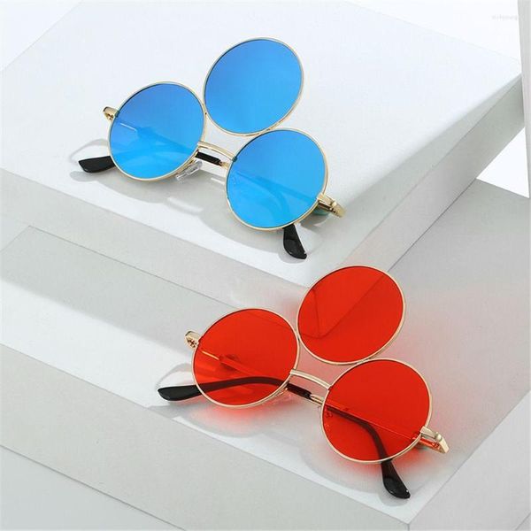 Lunettes de soleil Funny Party Eyewear Halloween Lunettes à trois yeux Erlang God Third Eye Style chinois