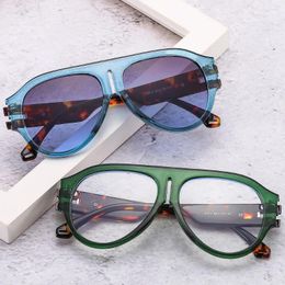 Zonnebrillen Futuristisch ronde frame Vintage UV400 Bescherming Lens Eyewear Y2K Shades Beach/Travel/Streetwear