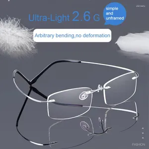 Gafas – lunettes de soleil ultralégères pour hommes et femmes, en alliage de presbytie, en métal à mémoire de forme, Anti-lumière bleue, lunettes de lecture unisexes