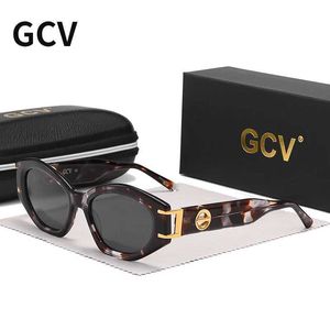 Lunettes de soleil GCV marques à la mode et à l'avant-garde acétate de perle brevet pour les lunettes de soleil pour femmes avec une lumière polarisée et une protection UV J240508