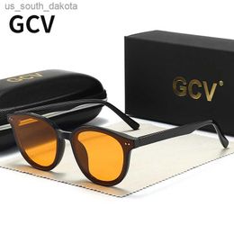 Zonnebrillen GCV Men Dames Nacht Visie Zonnebril Bil Goggles geel oranje G M DRIVE bril Polariseerde zonnebril voor nachtelijke Gafas de Sol L230523