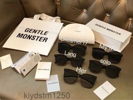 Lunettes de soleil Gentle Monster Femmes Homme Designer Summer Cat Eye Sun Her et Palette Myma Lunettes surdimensionnées Driver Jennie Goggles Q231120 PI5Q