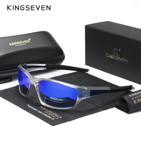 Lunettes de soleil authentique Kingseven 2024 Design des femmes polarisées pour hommes polarisés pour hommes UV Lens Fashion Eyewear