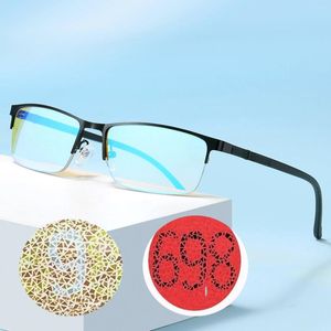 Lunettes de soleil verres pour les personnes atteintes de daltonisme à la couleur rouge-vert et de la couleur faiblesse des lentilles de revêtement en métal à mi-trafic métalliques