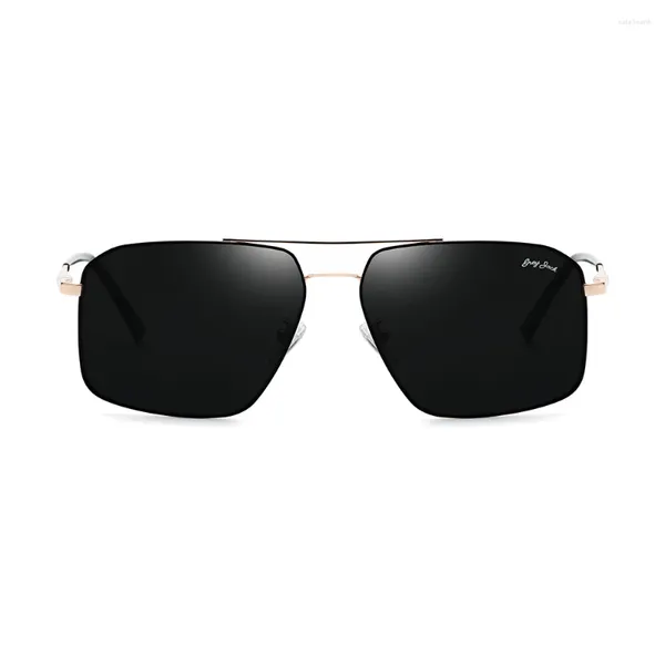 Gafas de sol GREY JACK Polygon Marco de metal polarizado para hombres y mujeres 1271