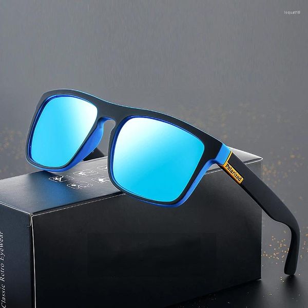 Gafas de sol Chicos Gafas de sol Polarizadas Hombres Diseño clásico Espejo Moda Cuadrado Señoras Ciclismo