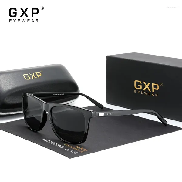 Lunettes de soleil GXP Design Classic Aluminium Frame Men Polaris Polaris Pochromic Sun Glasses Accessoires pour femmes UV400
