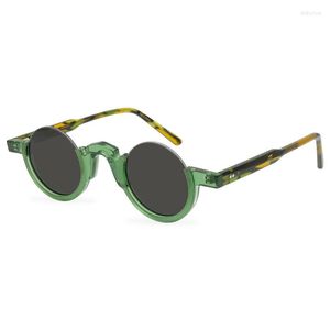 Lunettes de soleil demi-monture femmes mode plaque lunettes personnalité ronde hommes tendance Sports de plein air voyage 9594