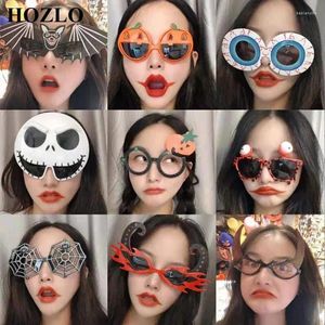 Lunettes de soleil Halloween Party Funny Prank Selfie Props Lunettes de vacances Cadres Décor d'anniversaire Po Bal de Noël