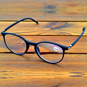 Zonnebrillen Handgemaakt montuur Retro grote ronde stijl Brillen met volledige rand Zie dichtbij N Far Progressieve multi-focus leesbril 0,75 tot 4