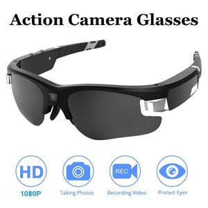 Lunettes de soleil HD 1080p Action Caméra VIDEO VIDEO VIDEO MINI CAME Sports Micro Cam Shooting Recorder Bicycle Sunglasses Support Hidden TF Card