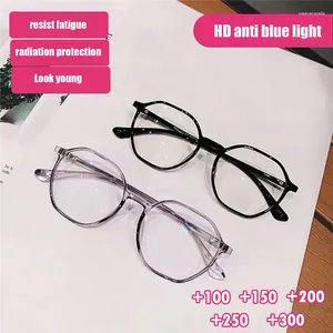 Zonnebrillen High-Definition Leesbril Mode Transparante Bijziendheid Brillen Vrouwelijke Anti-Blauw Licht Outdoor Ultralight