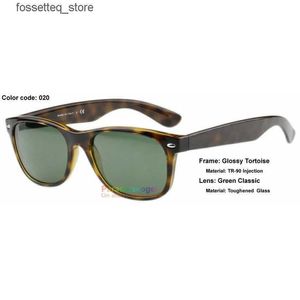 Zonnebrillen van hoge kwaliteit Fashion zonnebrillen Ovale stijl TR Handgemaakt acetaat Frame Glazen lens Groen Bruin S M Maat 52 55 Dames Zomerjurk L240322