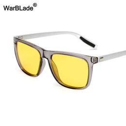 Zonnebrillen Hoge kwaliteit high-definition gepolariseerde zonnebril gele lens nachtzicht zonnebril rijbril anti-glare zonnebril J240202