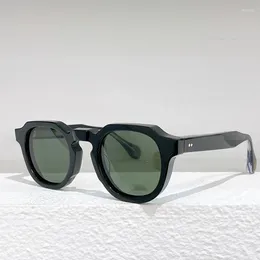 Lunettes de soleil de haute qualité marque japonaise à la main rétro Vintage carré Prescription hommes lunettes cadre montures de lunettes