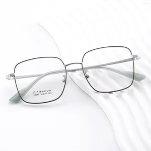 Lunettes de soleil de haute qualité rétro en métal lunettes rondes pour homme d'affaires montures optiques lunettes avec lentille Anti lumière bleue